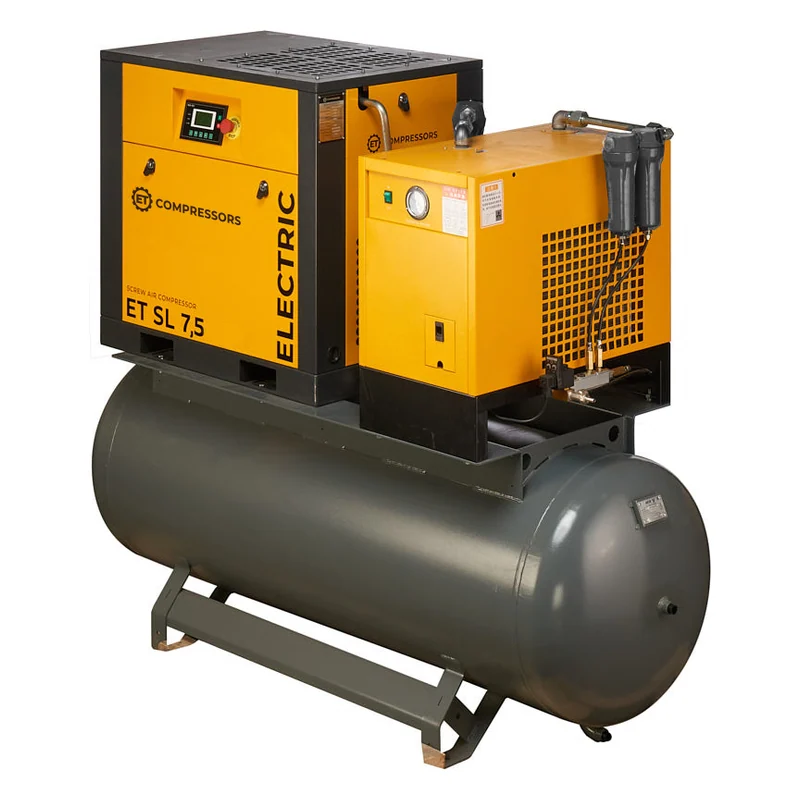 Винтовой компрессор ET-Compressors SL 7,5-08-500 D VS PM ES (IP23) на ресивере с осушителем