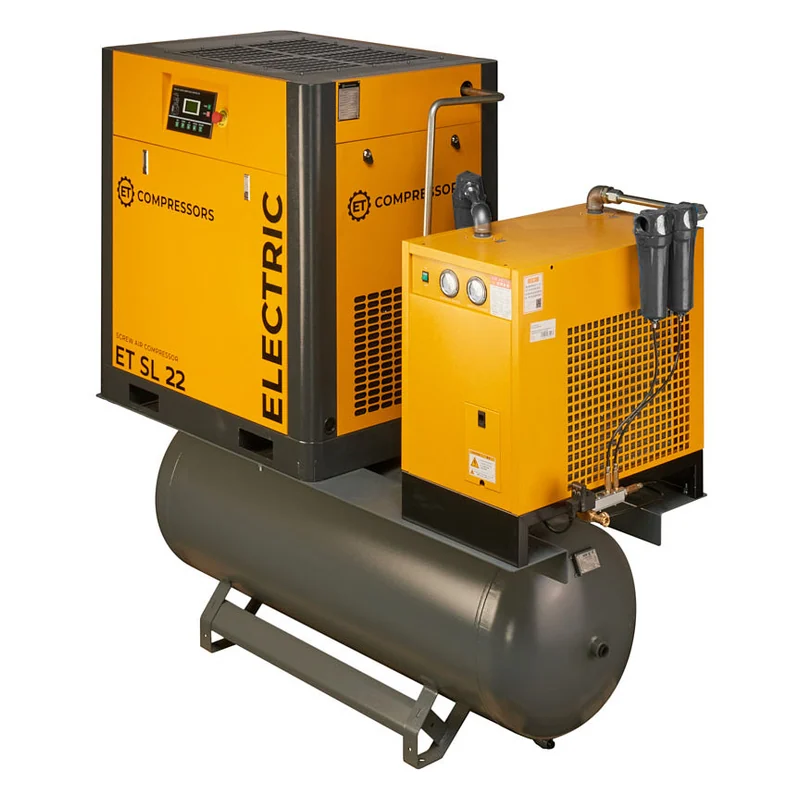 Винтовой компрессор ET-Compressors SL 22-10-500 D VS PM ES (IP23) на ресивере с осушителем