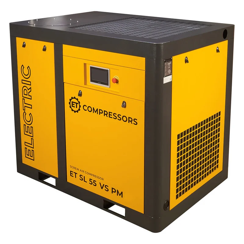 Винтовой компрессор ET-Compressors SL 55-08 VS PM (IP55) с частотным регулированием производительности и двигателем на постоянных магнитах