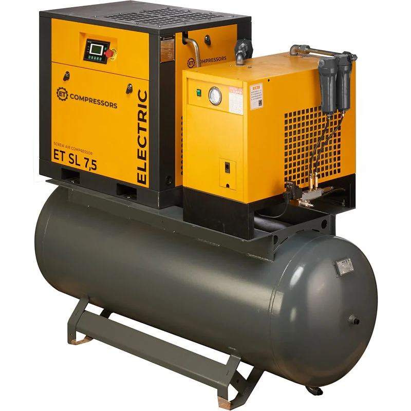 Винтовой компрессор на ресивере с осушителем ET-Compressors SL 7,5-10-500 ES (IP55)