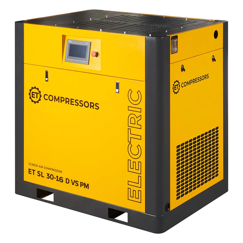 Винтовой компрессор ET-Compressors SL 30-16 D VS PM (IP23) без муфты с частотным регулированием производительности и двигателем на постоянных магнитах