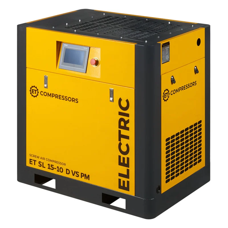 Винтовой компрессор ET-Compressors SL 15-10 D VS PM (IP23) без муфты с частотным регулированием производительности и двигателем на постоянных магнитах