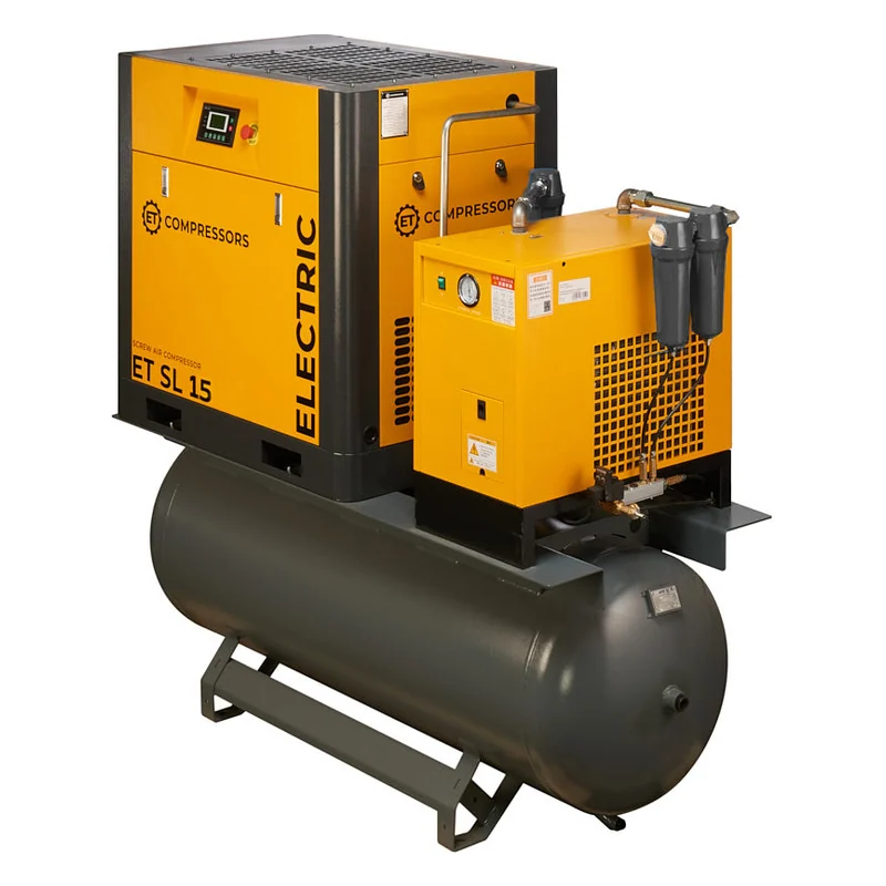 Винтовой компрессор ET-Compressors SL 15-10-500 D VS PM ES (IP23) на ресивере с осушителем