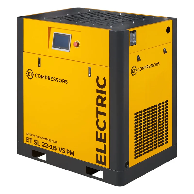 Винтовой компрессор ET-Compressors SL 22-16 VS PM (IP55) с частотным регулированием производительности и двигателем на постоянных магнитах