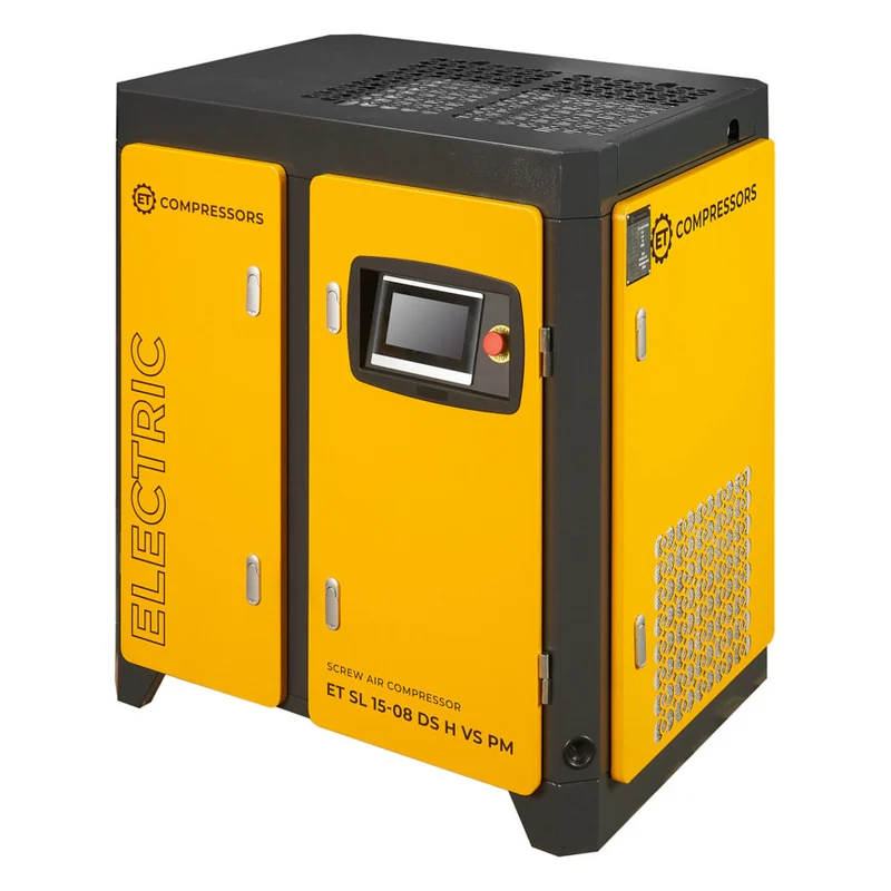 Винтовой компрессор ET-Compressors ET SL 22-10 DS H VS PM (IP65) двухступенчатый с частотным регулированием производительности и двигателем с постоянными магнитами