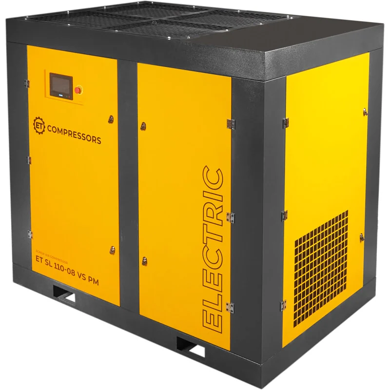 Винтовой компрессор ET-Compressors SL 110-08 VS PM (IP55) с частотным регулированием производительности и двигателем на постоянных магнитах
